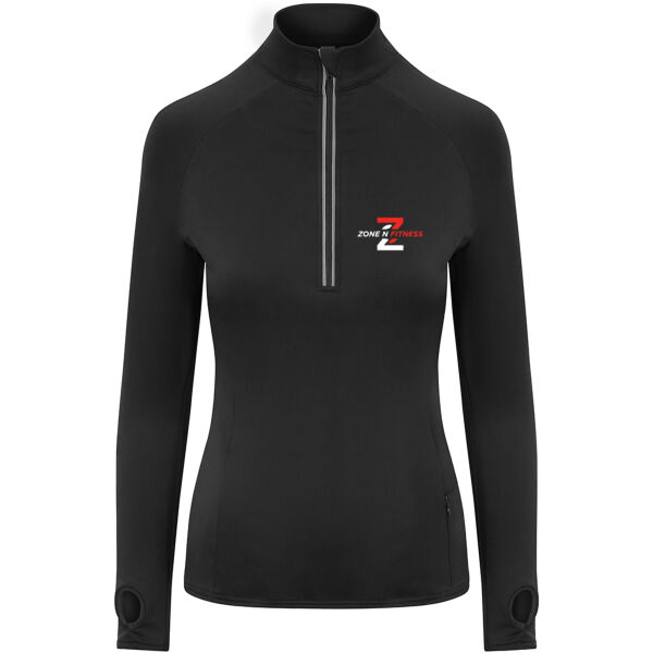 Zone N Fitness  - Cool-Flex Girlie Half Zip Top Thumbnail